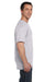 Hanes 5190P Mens Beefy-T Short Sleeve Crewneck T-Shirt w/ Pocket Ash Grey Side