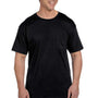 Hanes Mens Beefy-T Short Sleeve Crewneck T-Shirt w/ Pocket - Black