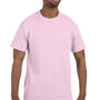 Hanes Mens ComfortSoft Short Sleeve Crewneck T-Shirt - Pale Pink