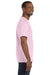 Hanes 5250T Mens ComfortSoft Short Sleeve Crewneck T-Shirt Pale Pink Side
