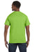 Hanes 5250T Mens ComfortSoft Short Sleeve Crewneck T-Shirt Lime Green Back