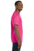 Hanes 5250T Mens ComfortSoft Short Sleeve Crewneck T-Shirt Wow Pink Side