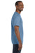 Hanes 5250T Mens ComfortSoft Short Sleeve Crewneck T-Shirt Stonewashed Blue Side