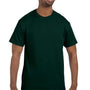 Hanes Mens ComfortSoft Short Sleeve Crewneck T-Shirt - Deep Forest Green