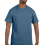 Hanes Mens ComfortSoft Short Sleeve Crewneck T-Shirt - Denim Blue