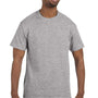 Hanes Mens ComfortSoft Short Sleeve Crewneck T-Shirt - Light Steel Grey