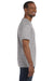 Hanes 5250T Mens ComfortSoft Short Sleeve Crewneck T-Shirt Light Steel Grey Side