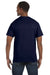 Hanes 5250T Mens ComfortSoft Short Sleeve Crewneck T-Shirt Navy Blue Back