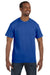 Hanes 5250T Mens ComfortSoft Short Sleeve Crewneck T-Shirt Royal Blue Front