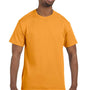 Hanes Mens ComfortSoft Short Sleeve Crewneck T-Shirt - Gold