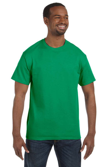 Hanes 5250T Mens ComfortSoft Short Sleeve Crewneck T-Shirt Kelly Green Front