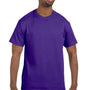Hanes Mens ComfortSoft Short Sleeve Crewneck T-Shirt - Purple