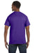 Hanes 5250T Mens ComfortSoft Short Sleeve Crewneck T-Shirt Purple Back
