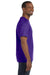 Hanes 5250T Mens ComfortSoft Short Sleeve Crewneck T-Shirt Purple Side