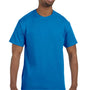 Hanes Mens ComfortSoft Short Sleeve Crewneck T-Shirt - Sapphire Blue