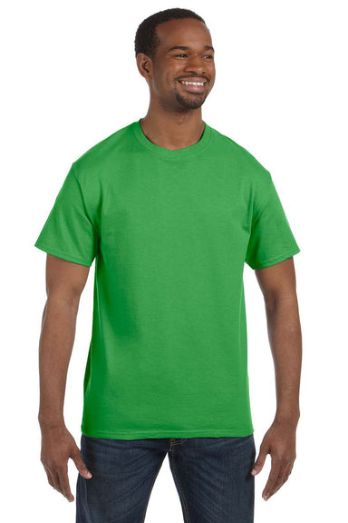 Hanes 5250T Mens ComfortSoft Short Sleeve Crewneck T-Shirt Shamrock Green Front