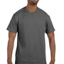 Hanes Mens ComfortSoft Short Sleeve Crewneck T-Shirt - Smoke Grey