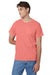 Hanes 5250/5250T Mens ComfortSoft Short Sleeve Crewneck T-Shirt Charisma Coral Front