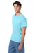 Hanes 5250/5250T Mens ComfortSoft Short Sleeve Crewneck T-Shirt Clean Mint Blue 3Q