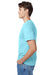 Hanes 5250/5250T Mens ComfortSoft Short Sleeve Crewneck T-Shirt Clean Mint Blue SIde