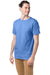 Hanes 5280 Mens ComfortSoft Short Sleeve Crewneck T-Shirt Carolina Blue 3Q