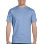Hanes Mens ComfortSoft Short Sleeve Crewneck T-Shirt - Light Blue