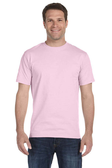 Hanes 5280 Mens ComfortSoft Short Sleeve Crewneck T-Shirt Pale Pink Front