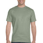 Hanes Mens ComfortSoft Short Sleeve Crewneck T-Shirt - Stonewashed Green