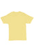 Hanes 5280 Mens ComfortSoft Short Sleeve Crewneck T-Shirt Daffodil Yellow Flat Back