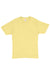 Hanes 5280 Mens ComfortSoft Short Sleeve Crewneck T-Shirt Daffodil Yellow Flat Front