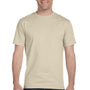 Hanes Mens ComfortSoft Short Sleeve Crewneck T-Shirt - Sand