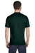 Hanes 5280 Mens ComfortSoft Short Sleeve Crewneck T-Shirt Forest Green Back