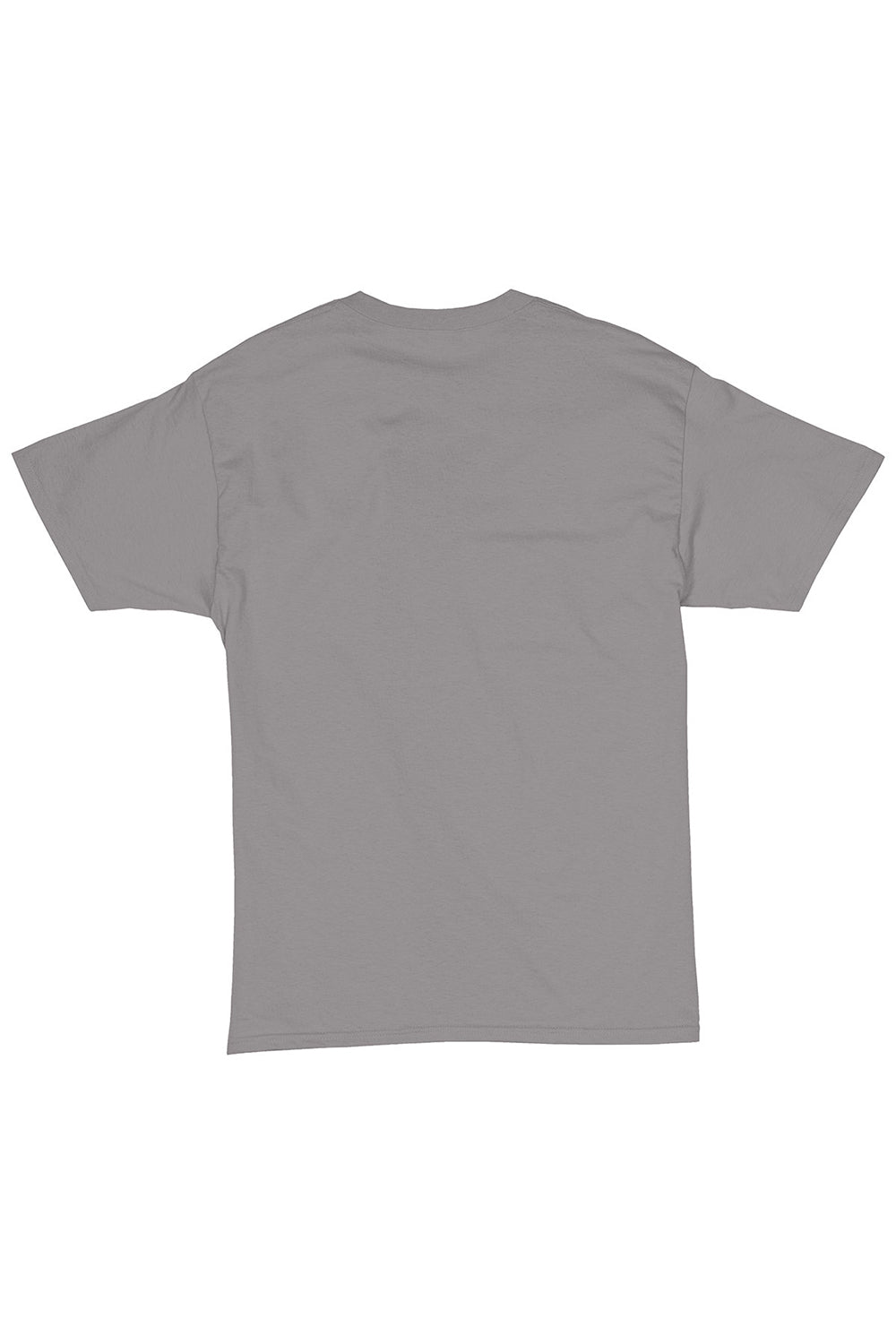 Hanes 5280 Mens ComfortSoft Short Sleeve Crewneck T-Shirt Graphite Grey Flat Back