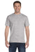 Hanes 5280 Mens ComfortSoft Short Sleeve Crewneck T-Shirt Light Steel Grey Front