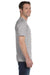 Hanes 5280 Mens ComfortSoft Short Sleeve Crewneck T-Shirt Light Steel Grey Side