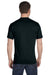 Hanes 5280 Mens ComfortSoft Short Sleeve Crewneck T-Shirt Black Back