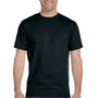 Hanes Mens ComfortSoft Short Sleeve Crewneck T-Shirt - Black