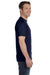 Hanes 5280 Mens ComfortSoft Short Sleeve Crewneck T-Shirt Navy Blue Side