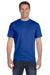 Hanes 5280 Mens ComfortSoft Short Sleeve Crewneck T-Shirt Royal Blue Front