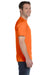 Hanes 5280 Mens ComfortSoft Short Sleeve Crewneck T-Shirt Orange Side