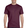 Hanes Mens ComfortSoft Short Sleeve Crewneck T-Shirt - Maroon