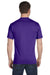 Hanes 5280 Mens ComfortSoft Short Sleeve Crewneck T-Shirt Purple Back
