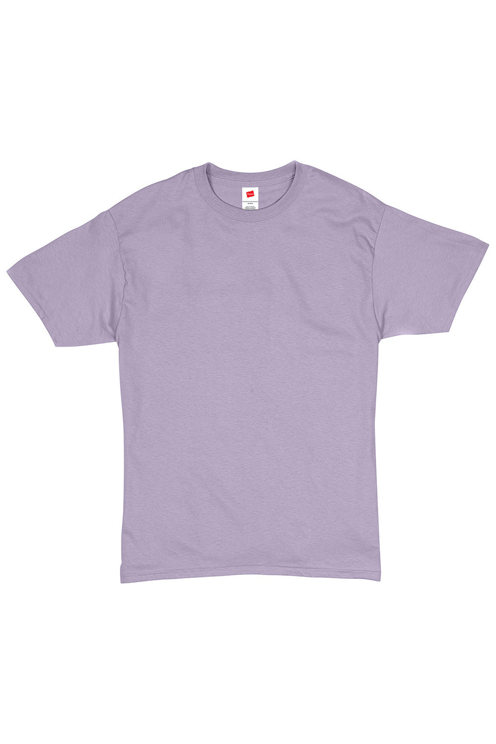 Hanes 5280 Mens ComfortSoft Short Sleeve Crewneck T-Shirt Lavender Purple Flat Front