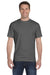 Hanes 5280 Mens ComfortSoft Short Sleeve Crewneck T-Shirt Smoke Grey Front