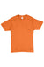 Hanes 5280 Mens ComfortSoft Short Sleeve Crewneck T-Shirt Safety Orange Flat Front