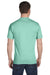 Hanes 5280 Mens ComfortSoft Short Sleeve Crewneck T-Shirt Clean Mint Blue Back