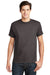 Hanes Mens ComfortSoft Short Sleeve Crewneck T-Shirt Heather Charcoal Grey Front