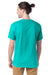 Hanes 5280 Mens ComfortSoft Short Sleeve Crewneck T-Shirt Athletic Teal Green Back