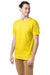 Hanes 5280 Mens ComfortSoft Short Sleeve Crewneck T-Shirt Athletic Yellow 3Q