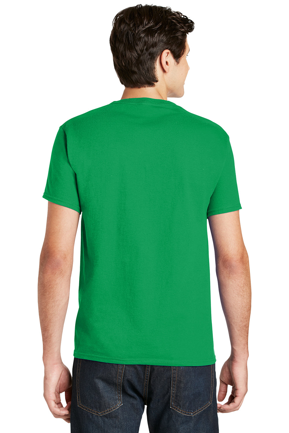 Hanes 5280 Mens ComfortSoft Short Sleeve Crewneck T-Shirt Kelly Green Back